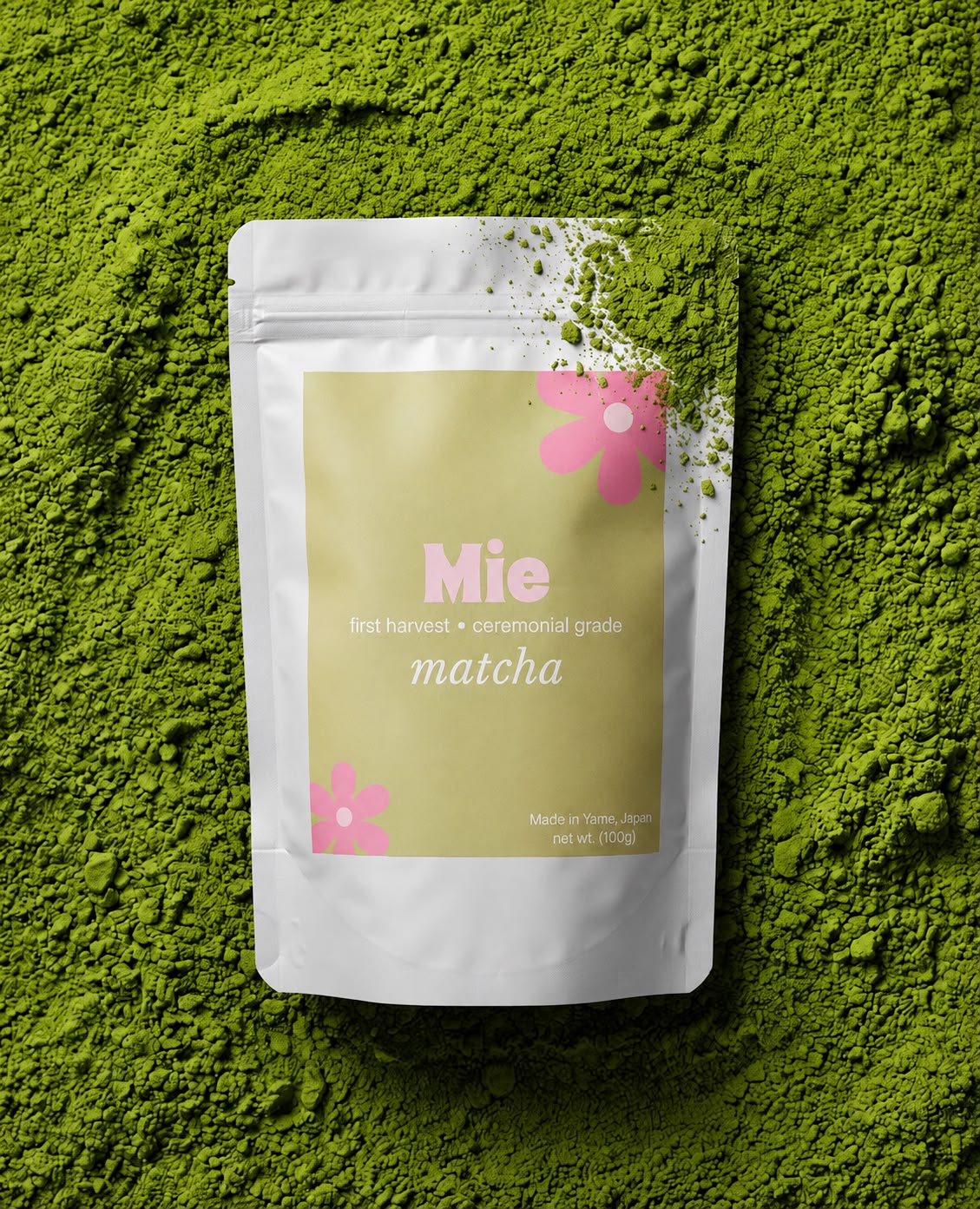 Mie 100g ceremonial matcha pack